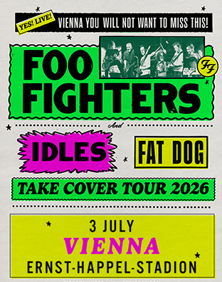 Foo Fighters - Take Cover Tour 2026